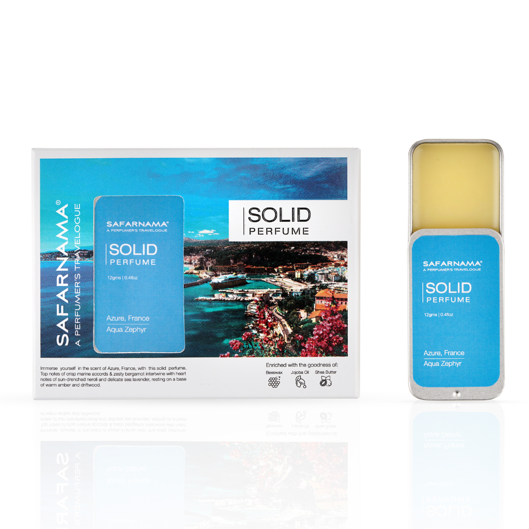 Safarnama - Azure, France | Aqua Zephyr Solid Perfume 12g