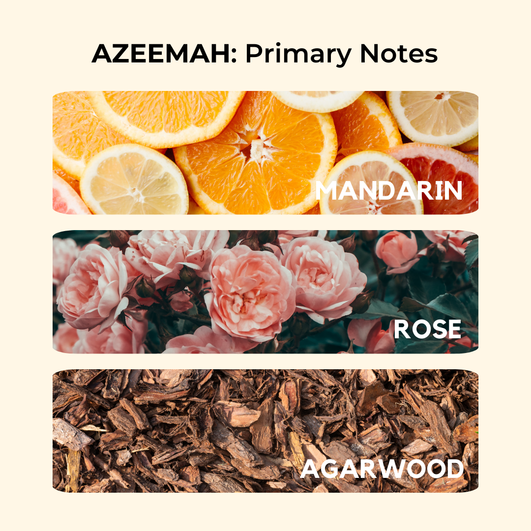 Azeemah | White Oudh, Rose, Sandal | EDP 50ml