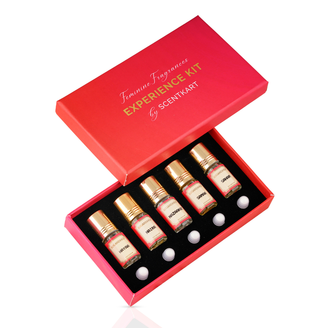 Feminine Attars Experience Kit (5x3ml Attar Miniatures) 15ml