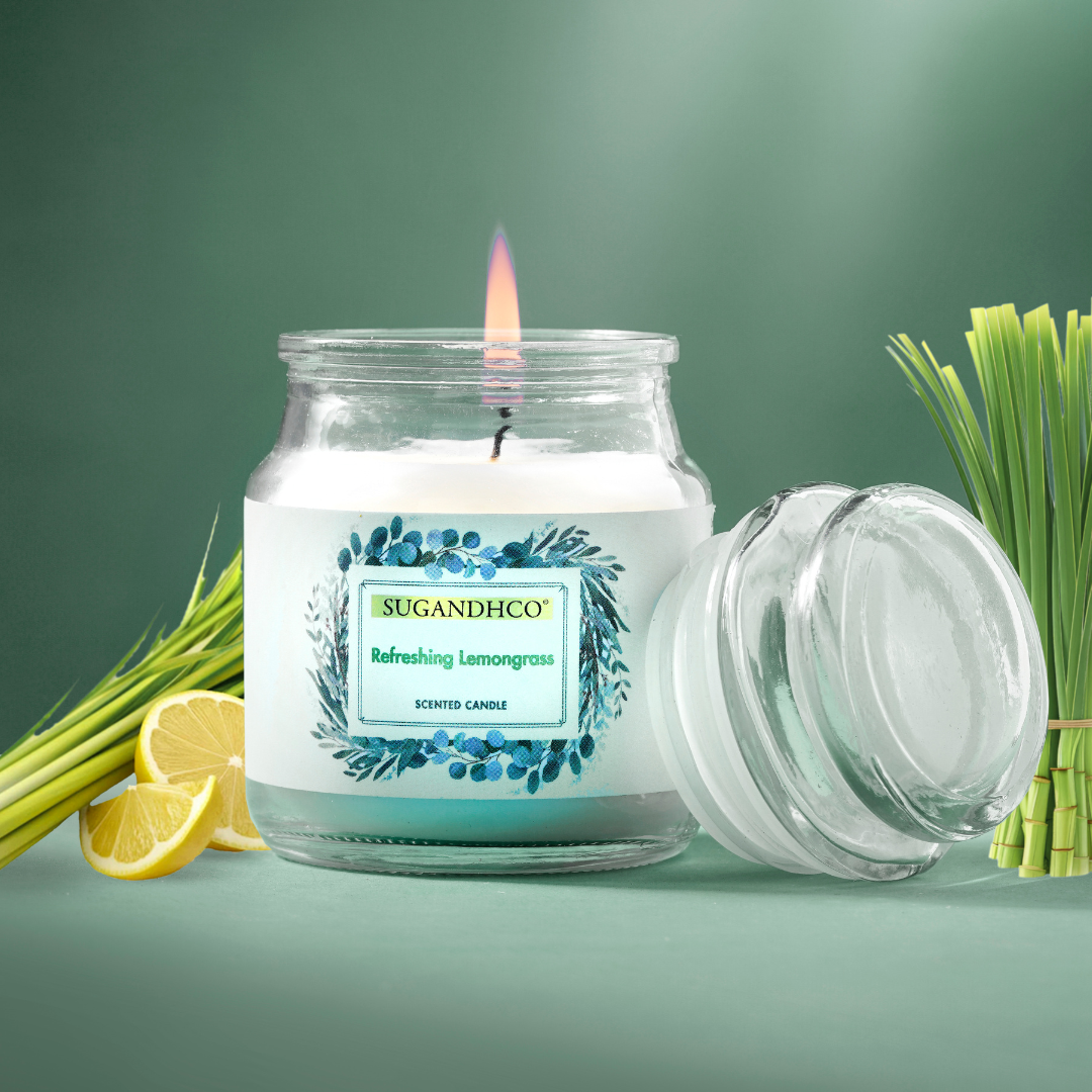 Refreshing Lemongrass Aroma Candle 90g