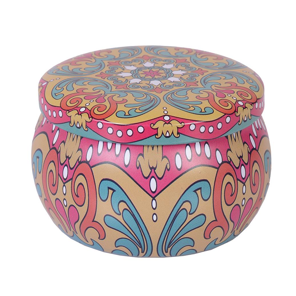 Soothing Vanilla Aroma Candle Tin Pack 120g