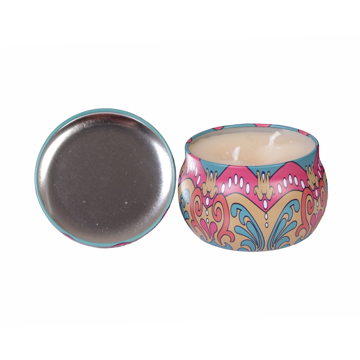 Soothing Vanilla Aroma Candle Tin Pack 120g