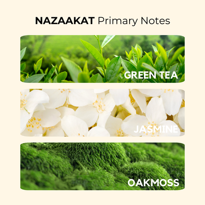 Nazaakat | Green Tea, Jasmine, White Musk | Attar 10ml