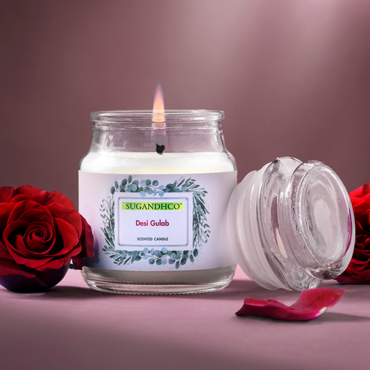 Desi Gulab Aroma Candle 90g
