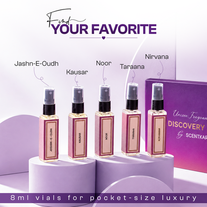 Unisex EDP Discovery Set (5x8ml Pocket Perfumes) 40ml