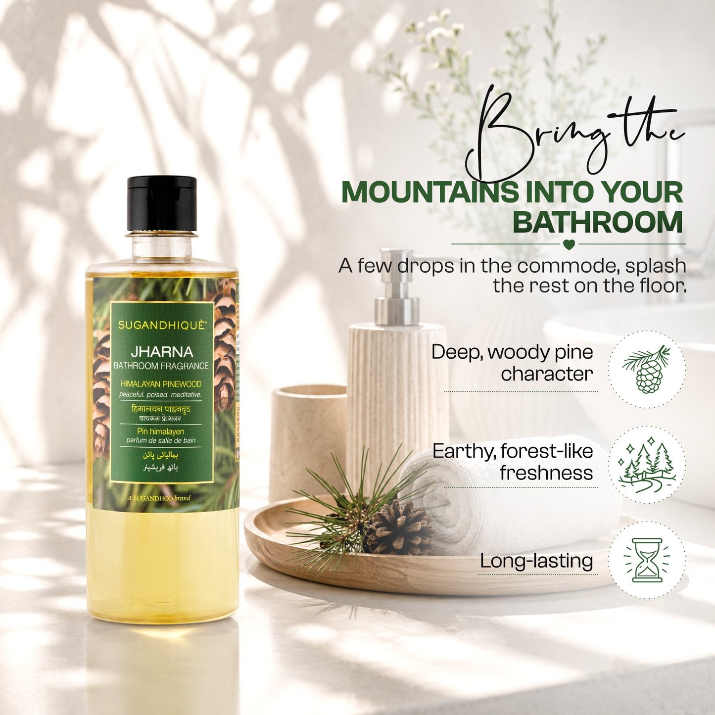 Jharna Himalayan Pinewood Bathroom Freshener 500ml