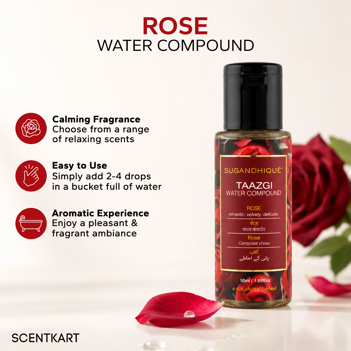 Taazgi Rose Water Compound 50ml