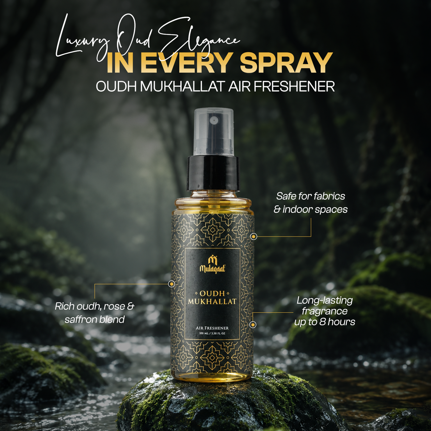 Mulaqaat - Oudh Mukhallat Air Freshener 100ml
