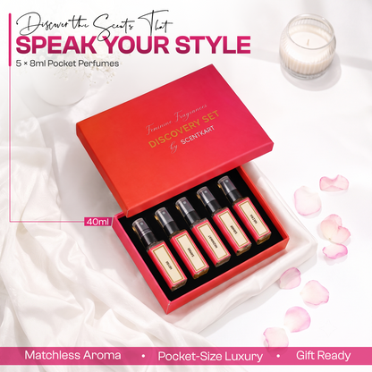 Feminine EDP Discovery Set (5x8ml Pocket Perfumes) 40ml