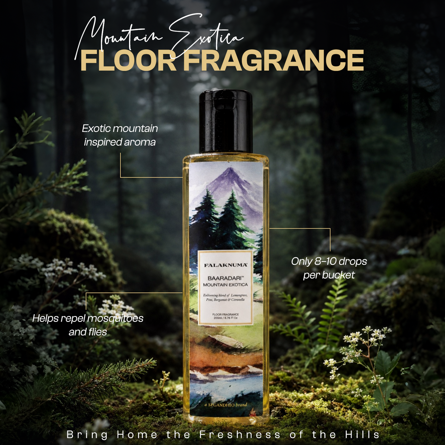 Baaradari Mountain Exotica Floor Fragrance 200ml