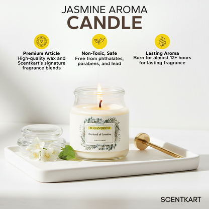 Garland of Jasmine Aroma Candle 90g