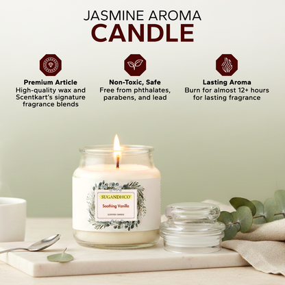 Soothing Vanilla Aroma Candle 90g