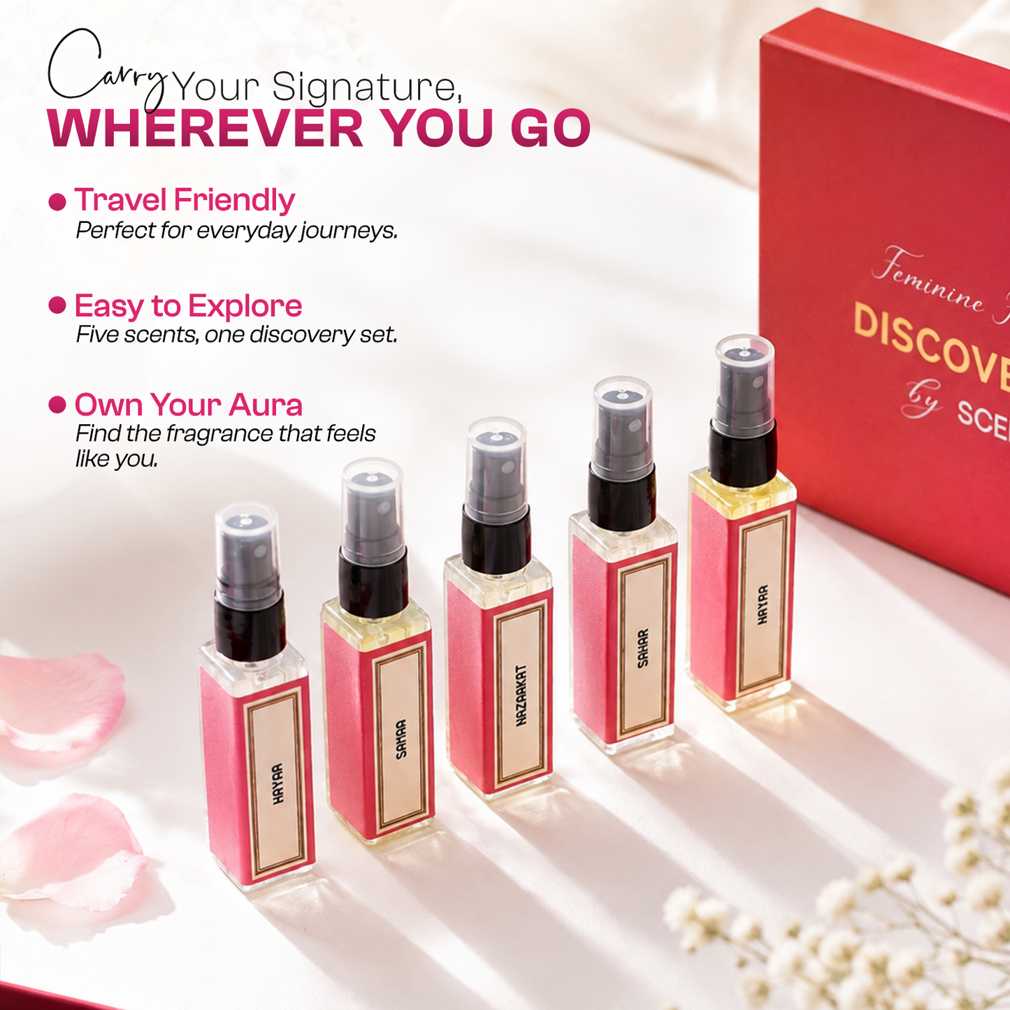 Feminine EDP Discovery Set (5x8ml Pocket Perfumes) 40ml