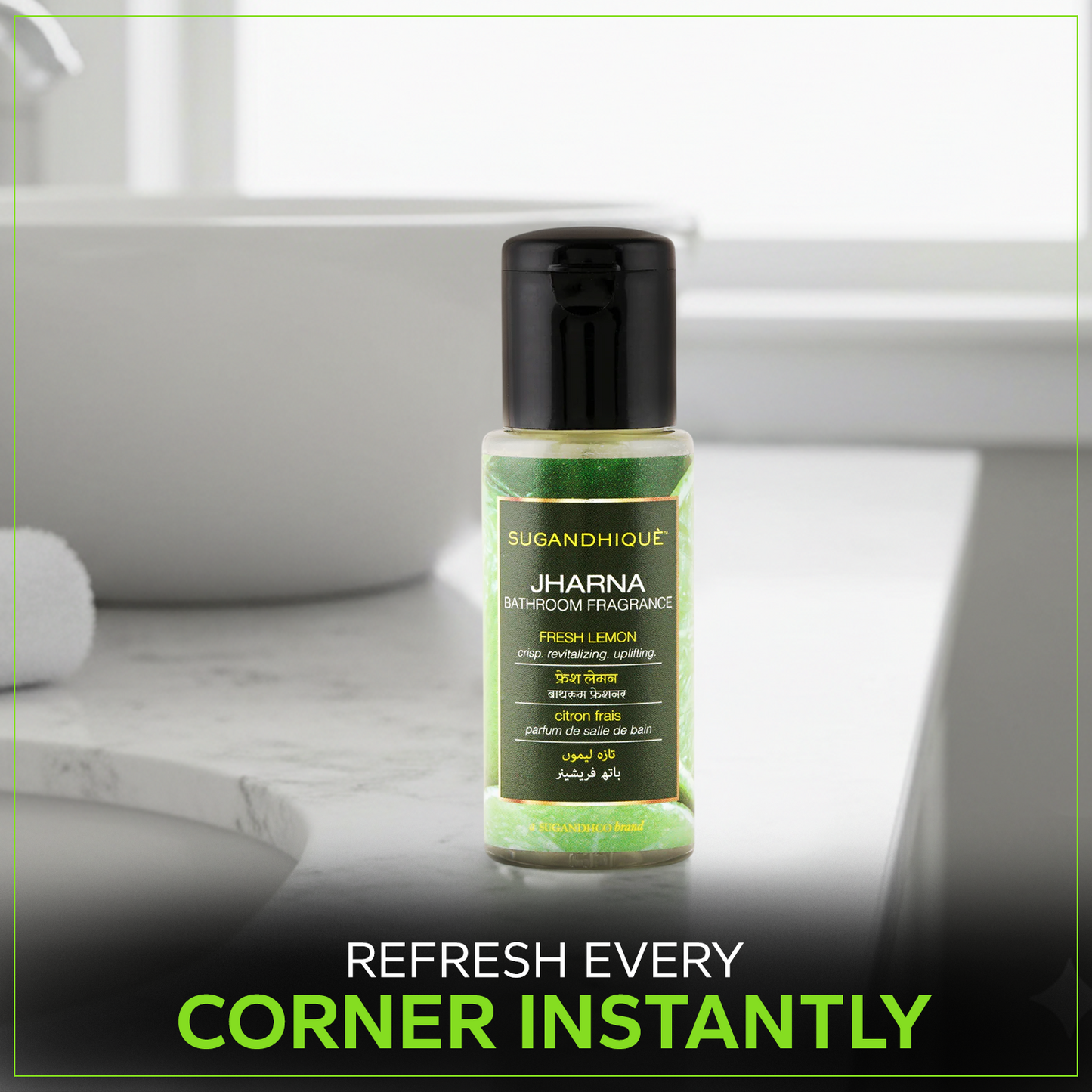Jharna Fresh Lemon - Bathroom Freshener 50ml