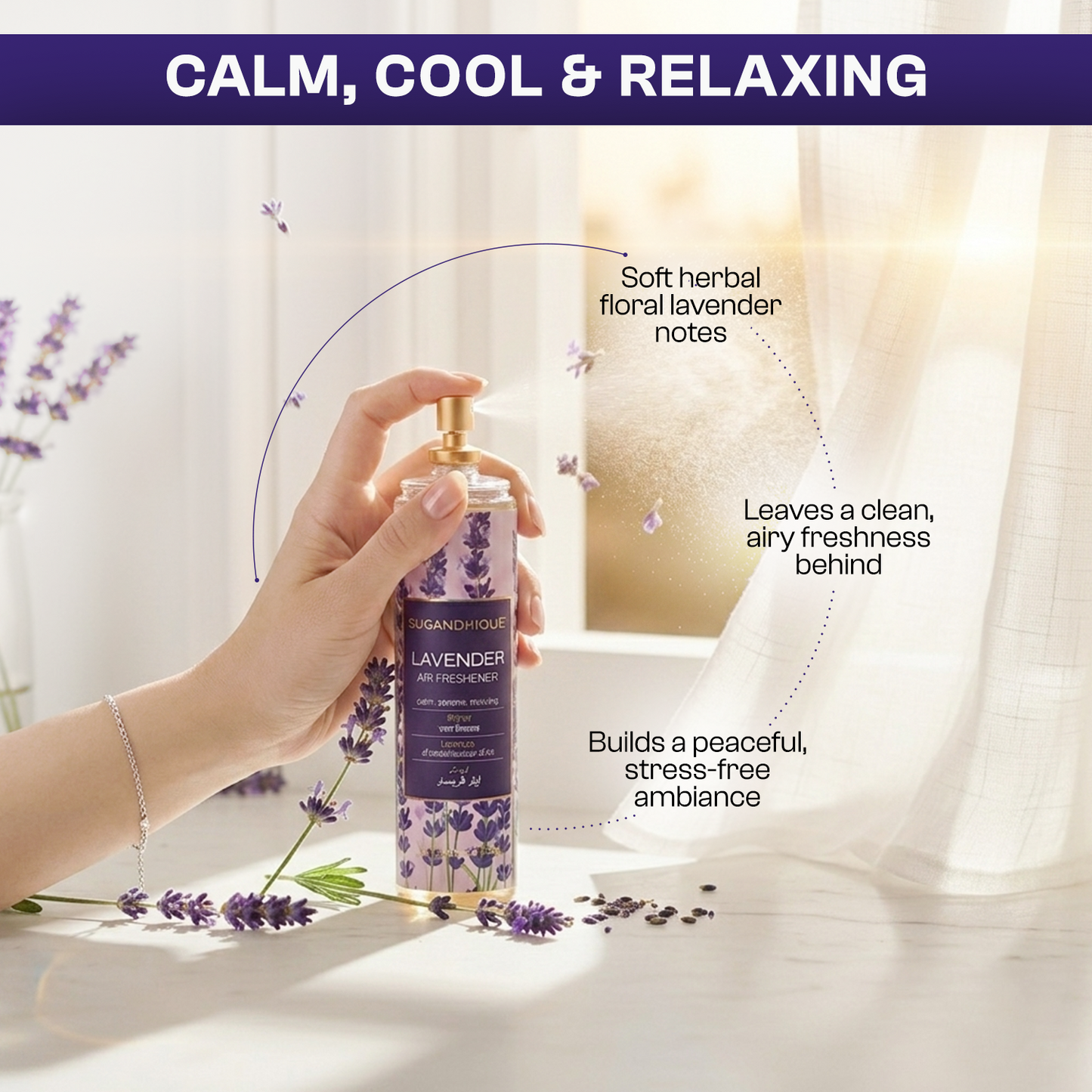 Sugandhique Lavender Air Spray 250ml