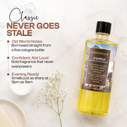Jharna Old English Cologne Bathroom Freshener 500ml