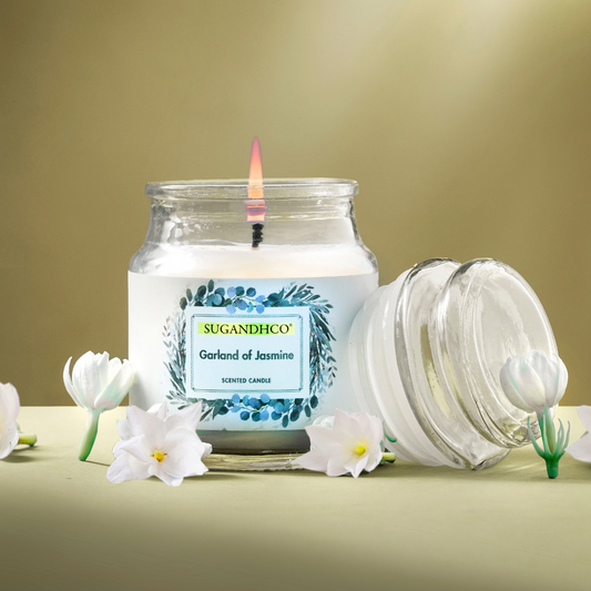 Garland of Jasmine Aroma Candle 90g