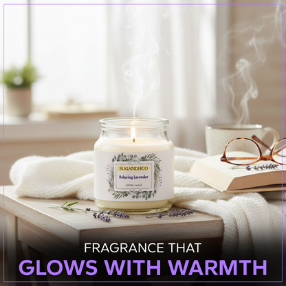 Relaxing Lavender Aroma Candle 90g