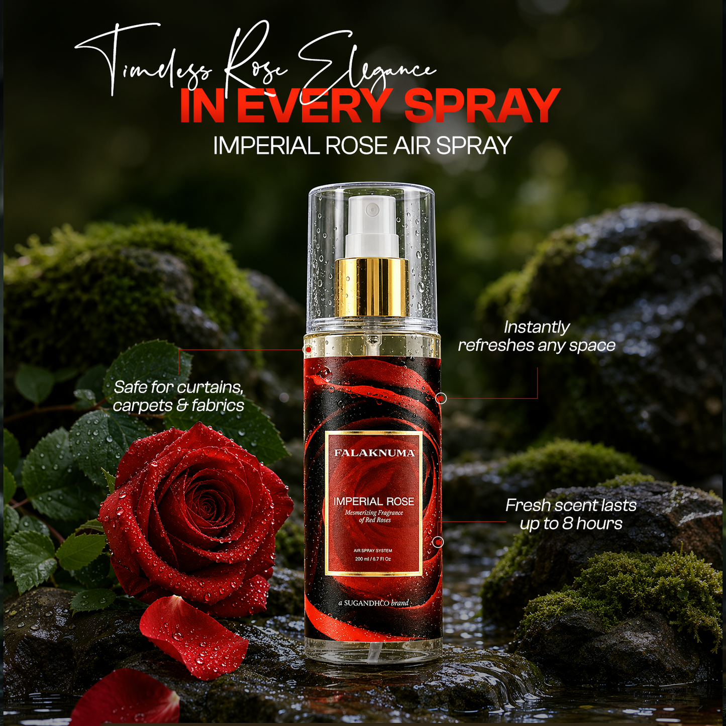 Falaknuma Imperial Rose Air Spray 200ml