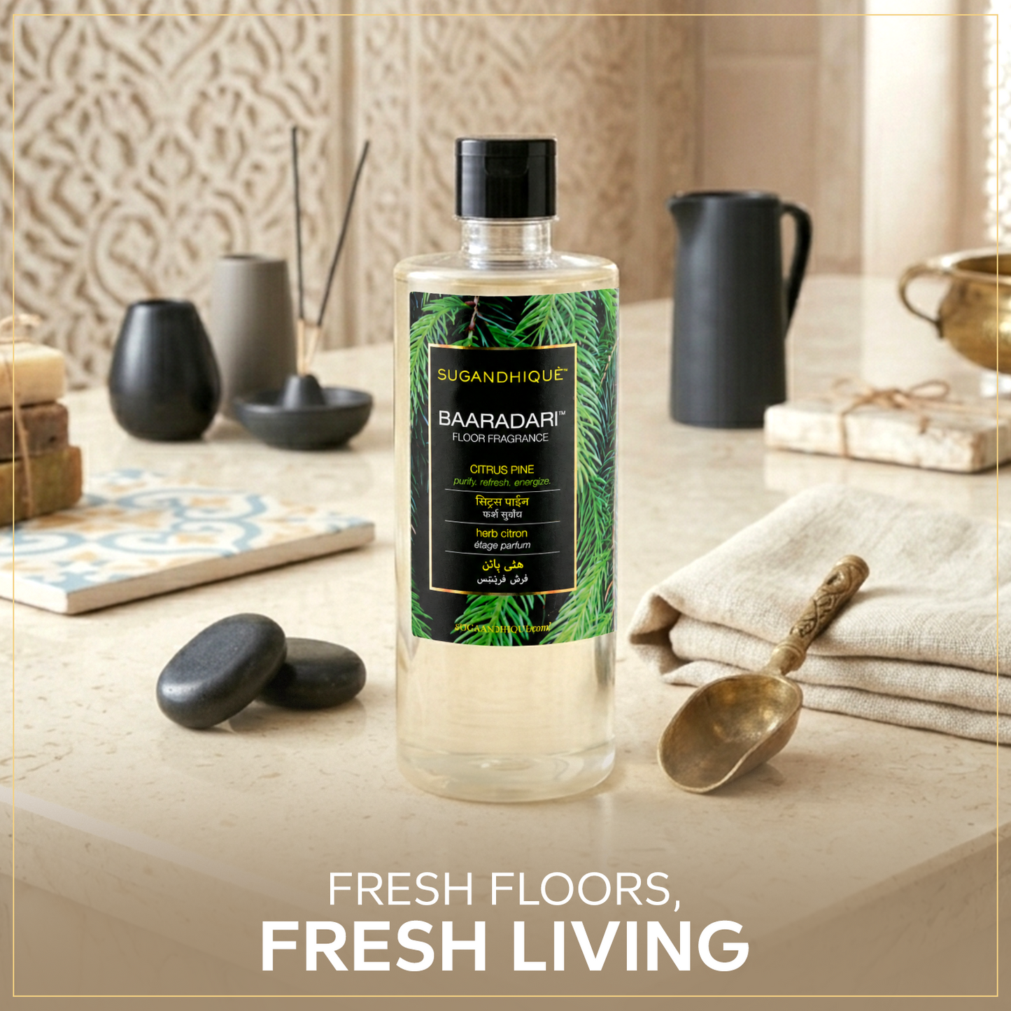 Baaradari Citrus Pine Floor Fragrance 500ml