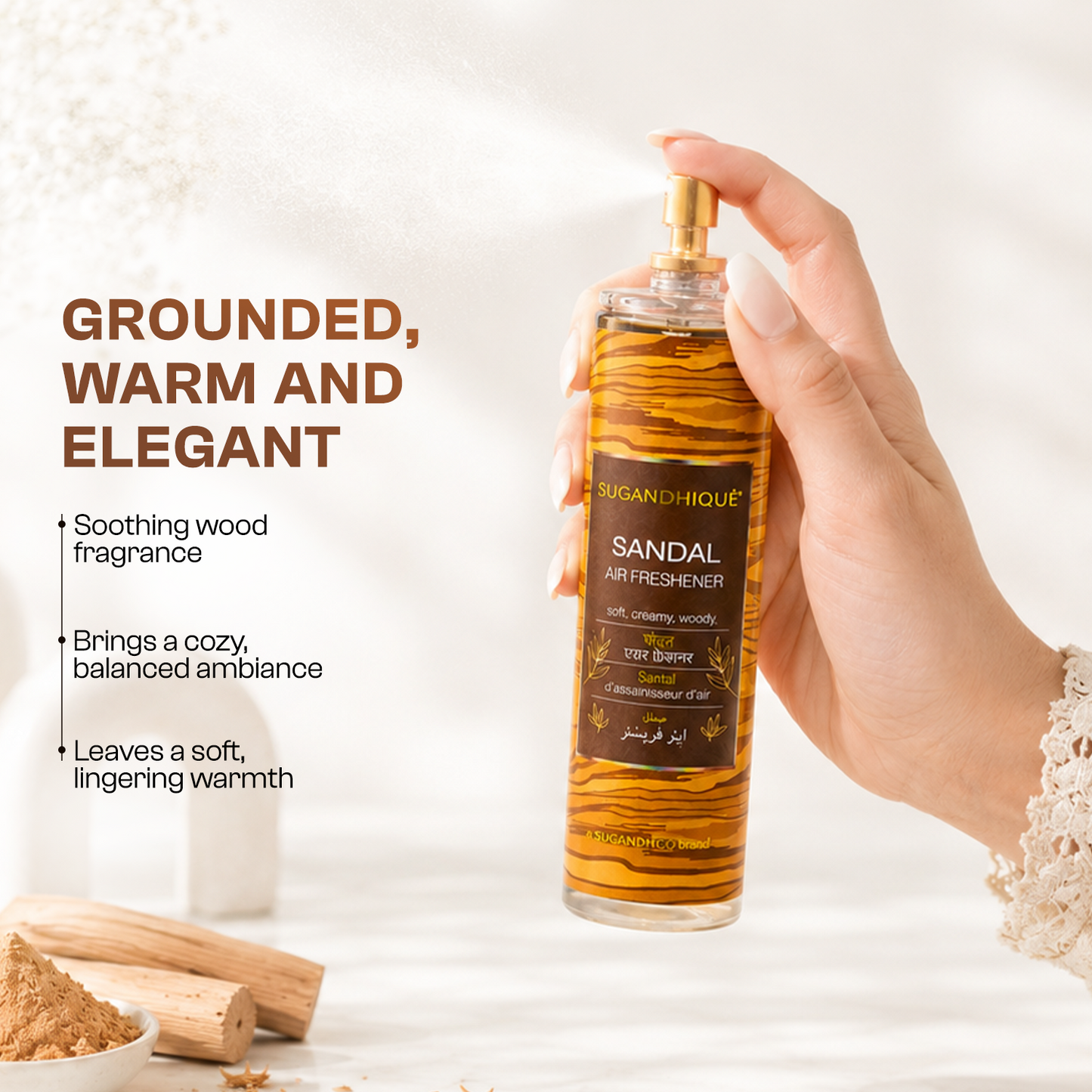 Sugandhique Sandal Air Spray 250ml