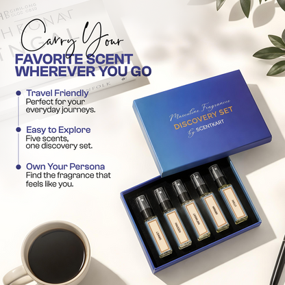 Masculine EDP Discovery Set (5x8ml Pocket Perfumes) 40ml