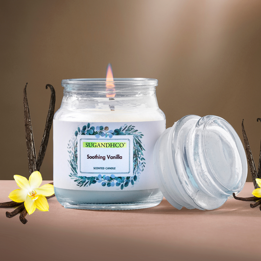 Soothing Vanilla Aroma Candle 90g