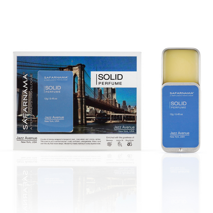 Safarnama - Jazz Avenue | New York, USA Solid Perfume 12g
