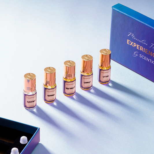 Masculine Attars Experience Kit (5x3ml Attar Miniatures) 15ml