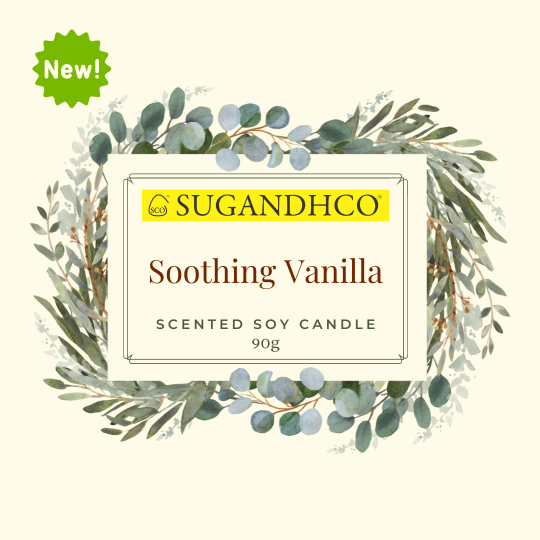 Soothing Vanilla Aroma Candle 90g