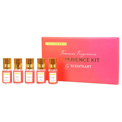 Feminine Attars Experience Kit (5x3ml Attar Miniatures) 15ml