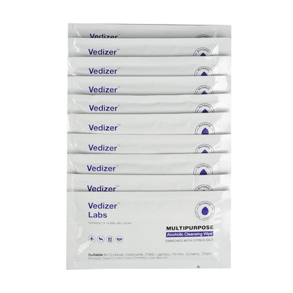 Vedizer Labs Multipurpose Alcoholic Cleansing Wipe - Pack of 10 Wipes